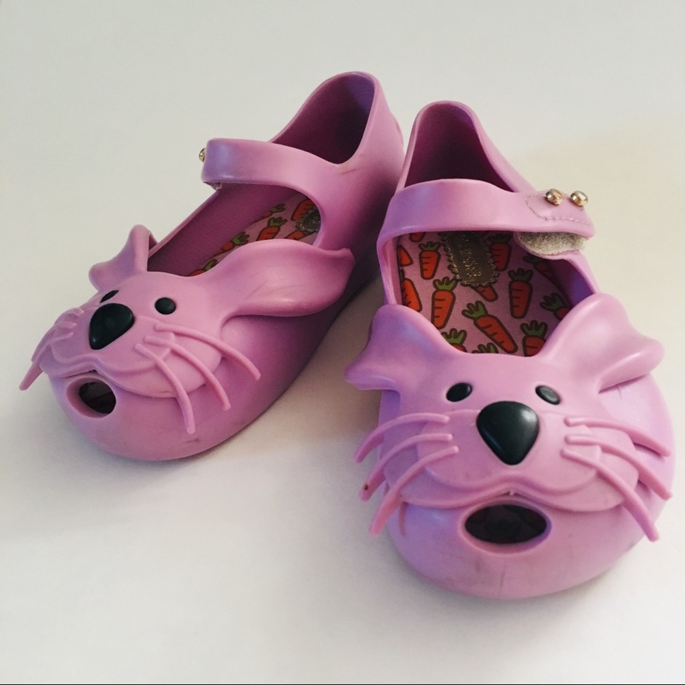 Mini Melissa Ultragirl bunny rabbit Mary Jane flat